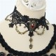 Collier Vintage pierre rouge 